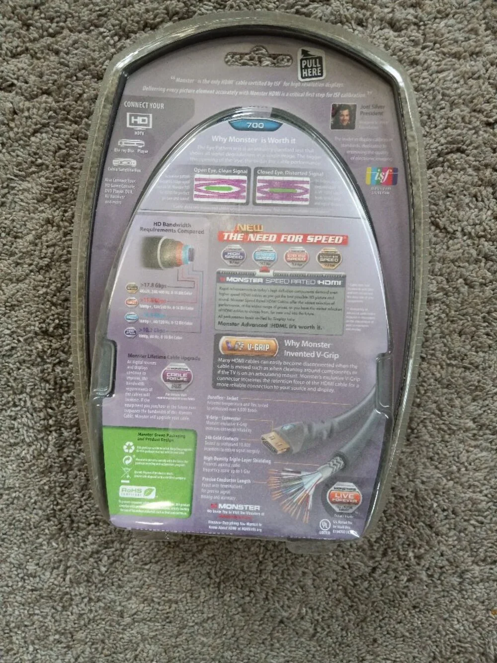 Monster Cable New in Package Cable HDMI 4ft 700